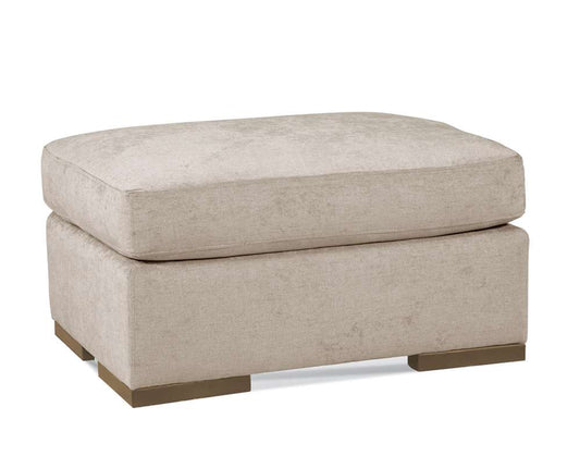 Braxton Culler - Memphis Ottoman (White Crypton Performance Fabric) - 708-109 veiw 1