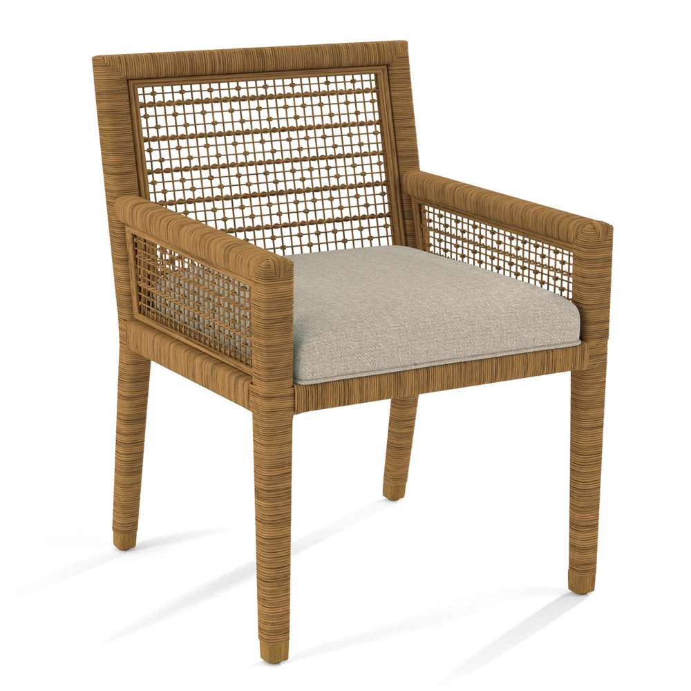 Braxton Culler - Pine Isle Arm Dining Chair (Beige Crypton Performance Fabric) - 1023-029 veiw 1
