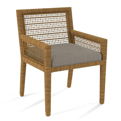 Braxton Culler - Pine Isle Arm Dining Chair (Brown Crypton Performance Fabric) - 1023-029 veiw 1