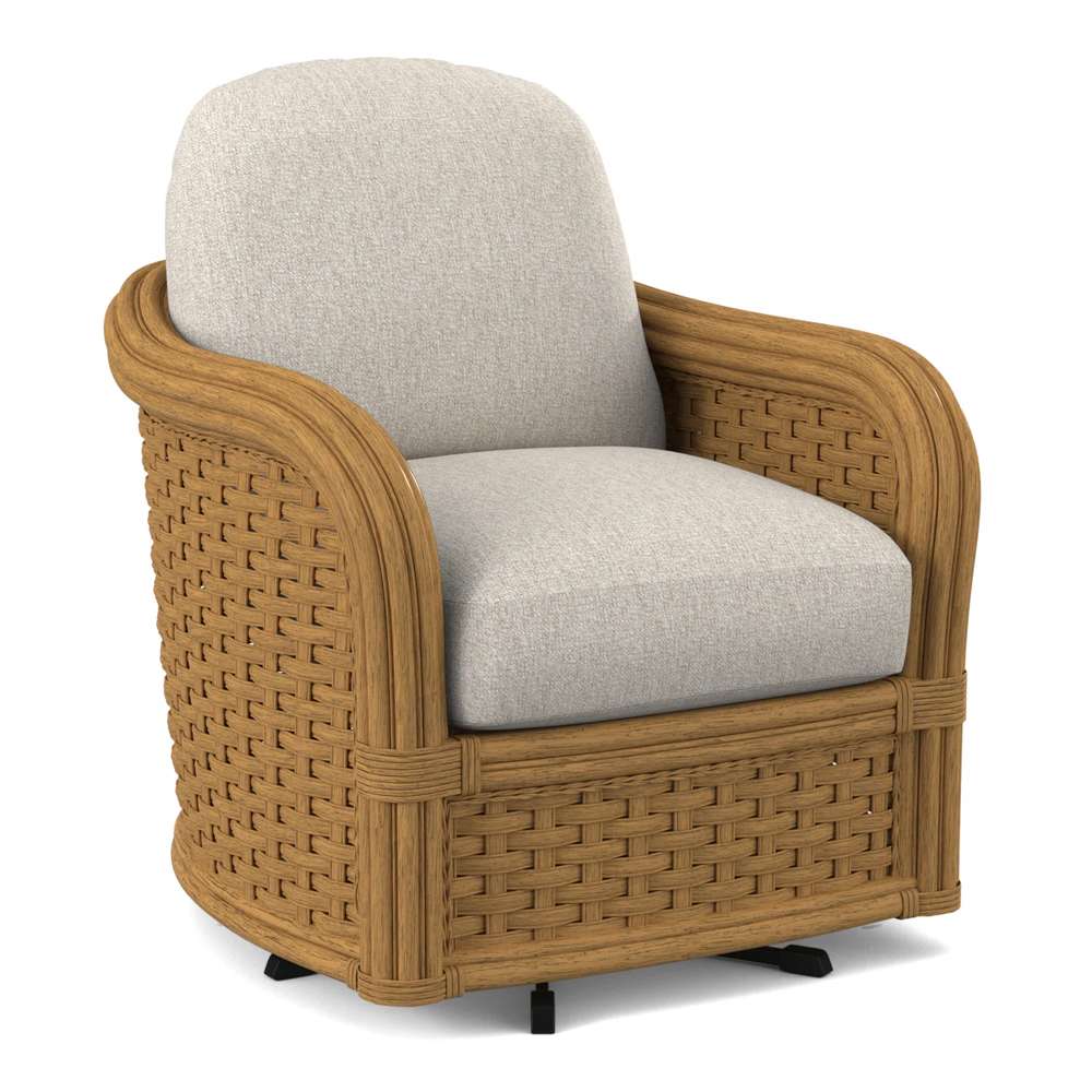 Braxton Culler - Somerset Barrel Swivel Chair (White Crypton Performance Fabric) - 953-005 veiw 1