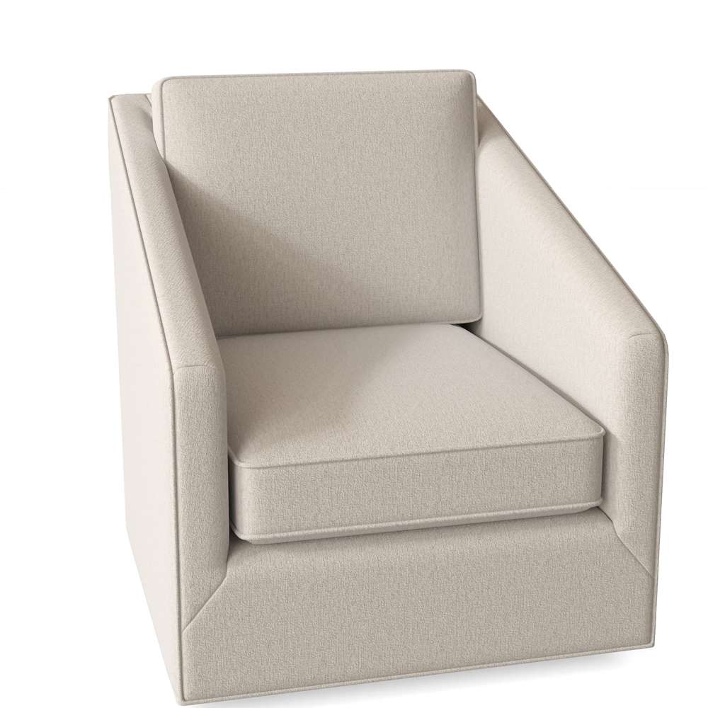 Braxton Culler - Taylor Swivel Chair (White Crypton Performance Fabric) - 508-005 veiw 1