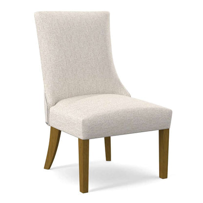 Braxton Culler - Tuxedo Parsons Dining Chair with Nailhead Trim (White Crypton Performance Fabric) - 528-028SN veiw 1