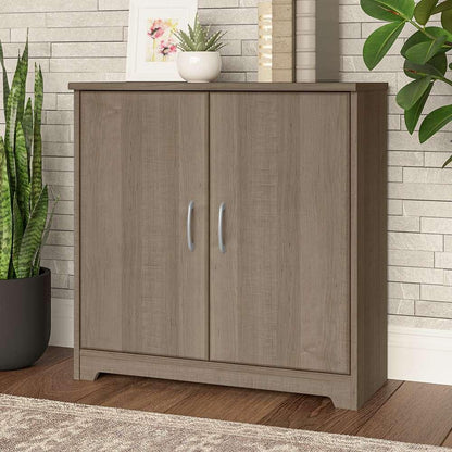 Bush Furniture - Cabot 2 Door Low Storage in Ash Gray - WC31298 veiw 2