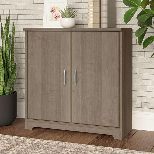 Bush Furniture - Cabot 2 Door Low Storage in Ash Gray - WC31298 veiw 2