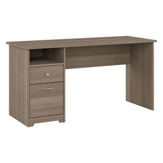 Bush Furniture - Cabot 60W Single Pedestal Desk in Ash Gray - WC31260 veiw 1