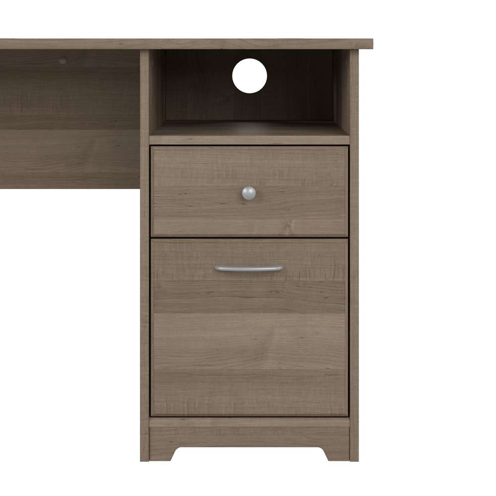 Bush Furniture - Cabot 60W Single Pedestal Desk in Ash Gray - WC31260 veiw 7