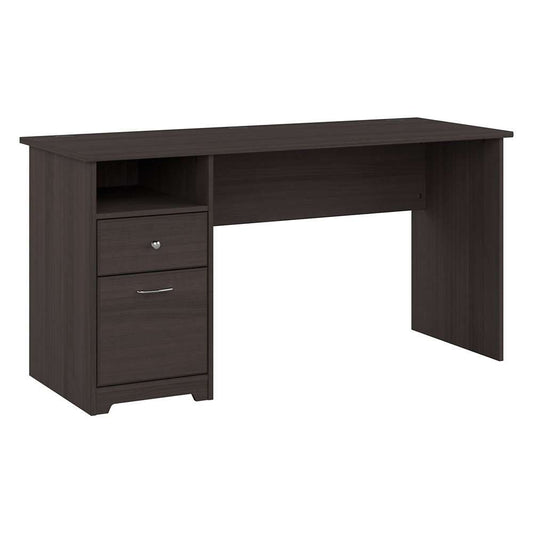 Bush Furniture - Cabot 60W Single Pedestal Desk in Heather Gray - WC31760 veiw 1