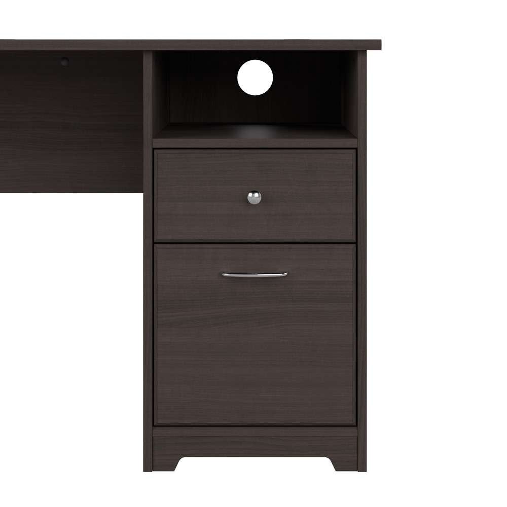Bush Furniture - Cabot 60W Single Pedestal Desk in Heather Gray - WC31760 veiw 7