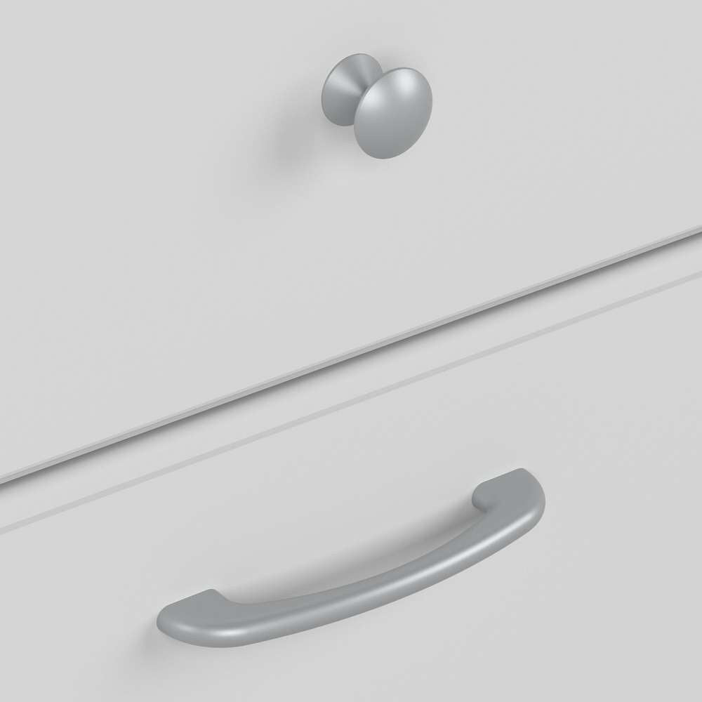 Bush Furniture - Cabot 60W Single Pedestal Desk w Sit to Stand Return in White - CAB043WHN veiw 4