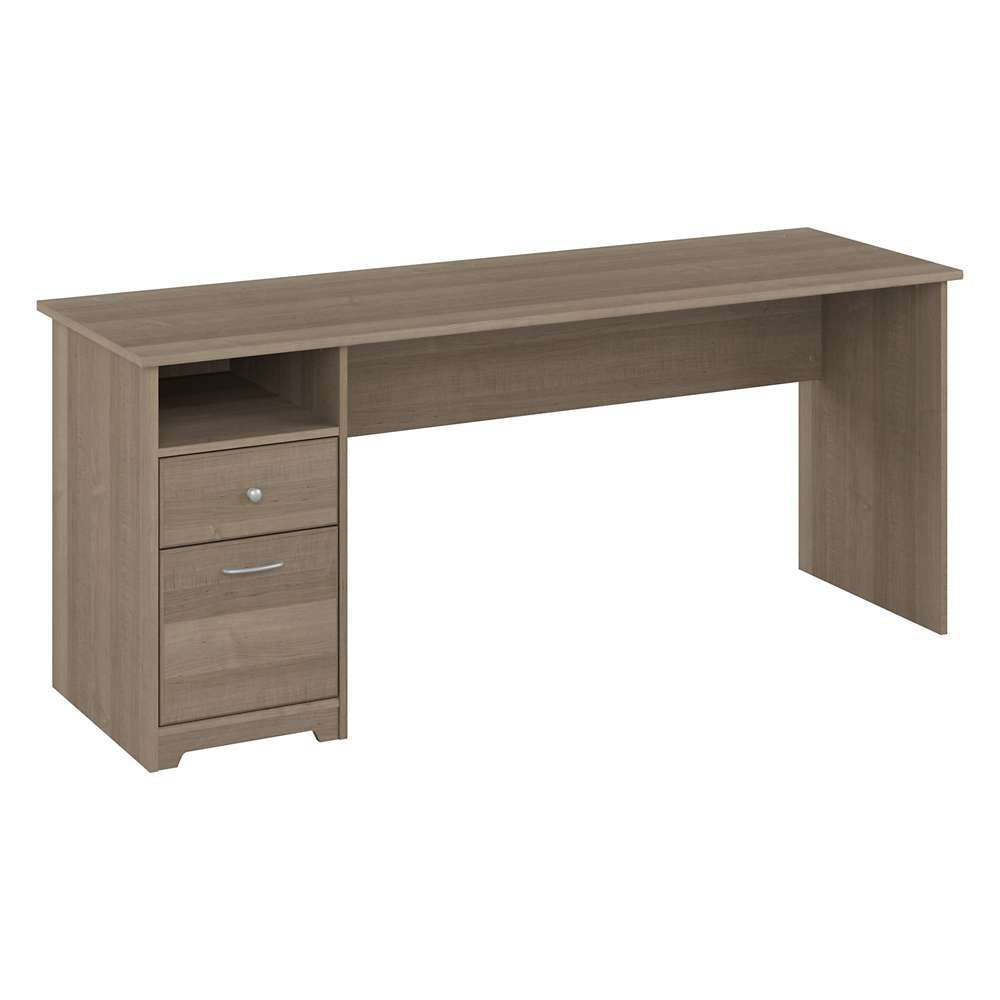 Bush Furniture - Cabot 72W Single Pedestal Desk in Ash Gray - WC31272 veiw 1