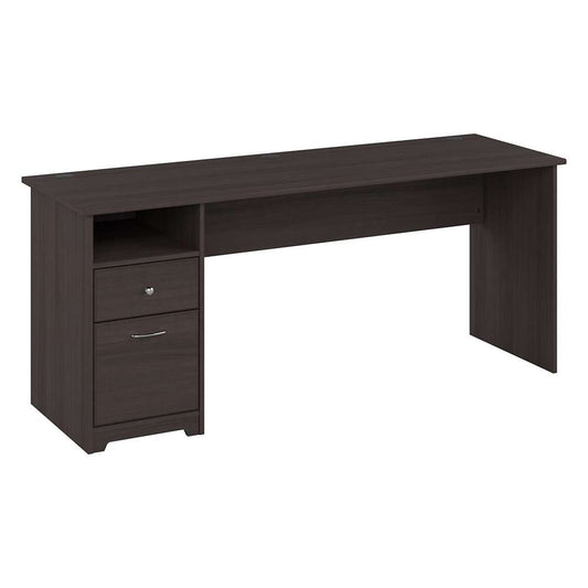 Bush Furniture - Cabot 72W Single Pedestal Desk in Heather Gray - WC31772 veiw 1