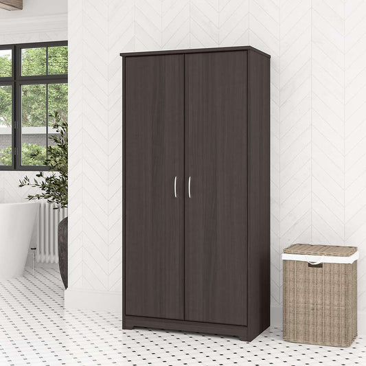 Bush Furniture - Cabot Bathroom Storage Cabinet in Heather Gray - WC31799-Z1 veiw 2