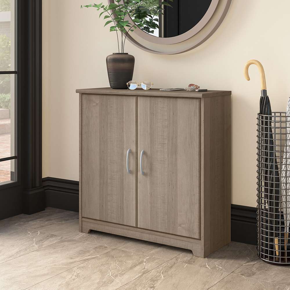 Bush Furniture - Cabot Entryway Storage Cabinet in Ash Gray - WC31298-Z veiw 2