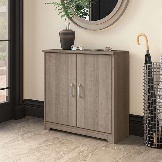 Bush Furniture - Cabot Entryway Storage Cabinet in Ash Gray - WC31298-Z veiw 2