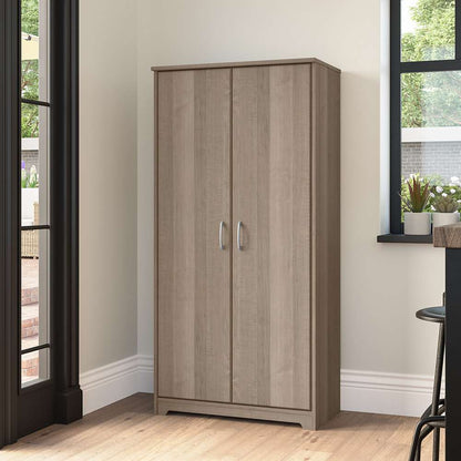 Bush Furniture - Cabot Kitchen Pantry Cabinet in Ash Gray - WC31299-Z veiw 2