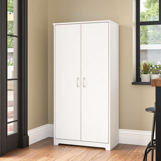Bush Furniture - Cabot Kitchen Pantry Cabinet in White - WC31999-Z veiw 2