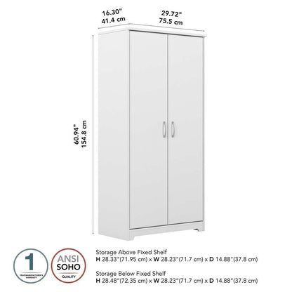 Bush Furniture - Cabot Kitchen Pantry Cabinet in White - WC31999-Z veiw 5