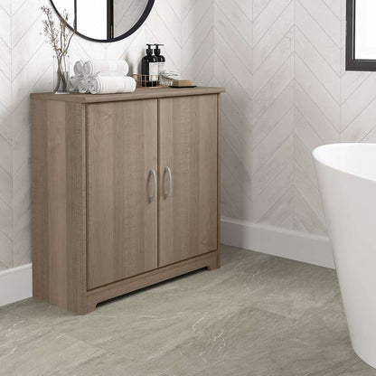 Bush Furniture - Cabot Low Bathroom Storage in Ash Gray - WC31298-Z1 veiw 2