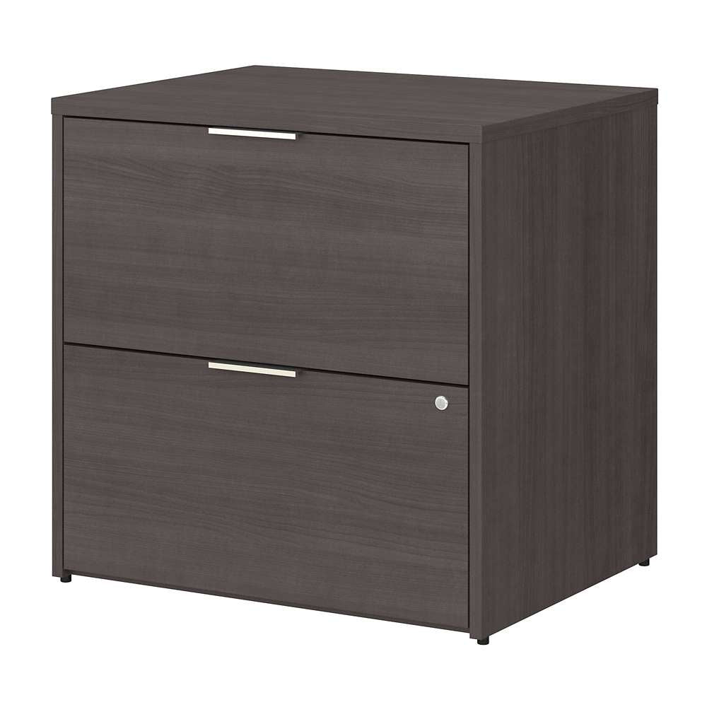 Bush Furniture - Jamestown 2 Drawer Lateral File Cabinet in Storm Gray - JTF130SGSU veiw 1