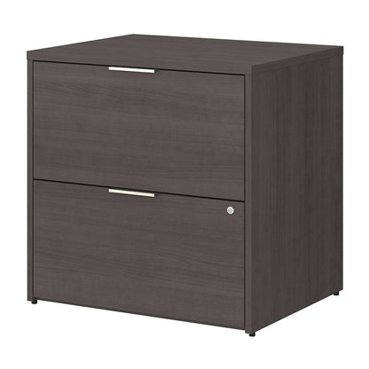 Bush Furniture - Jamestown 2 Drawer Lateral File Cabinet in Storm Gray - JTF130SGSU veiw 1