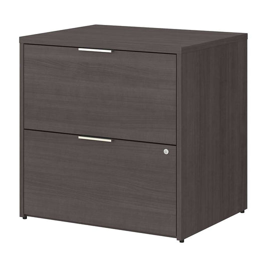 Bush Furniture - Jamestown 2 Drawer Lateral File Cabinet in Storm Gray - JTF130SGSU veiw 1