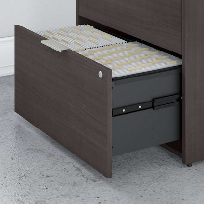 Bush Furniture - Jamestown 2 Drawer Lateral File Cabinet in Storm Gray - JTF130SGSU veiw 5