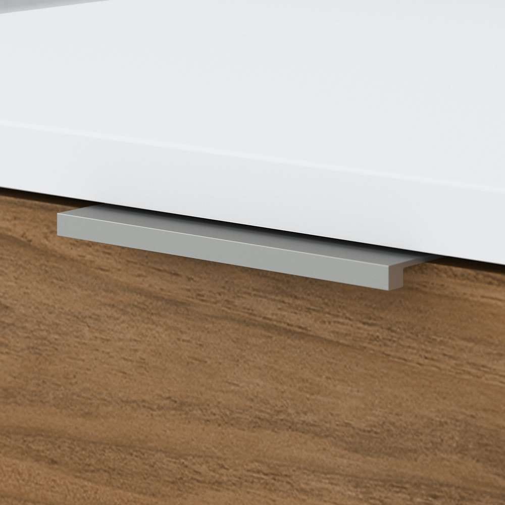 Bush Furniture - Jamestown 2 Drawer Lateral File Cabinet in White and Fresh Walnut - JTF130FWWHSU veiw 3