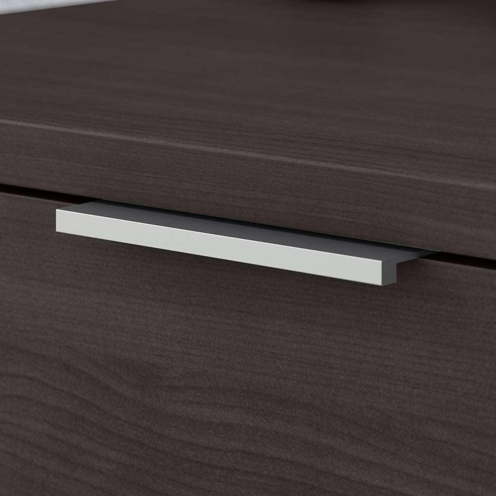 Bush Furniture - Jamestown 72W L Shaped Desk with Drawers in Storm Gray - JTN009SGSU veiw 3