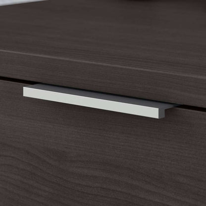 Bush Furniture - Jamestown 72W L Shaped Desk with Drawers in Storm Gray - JTN009SGSU veiw 3
