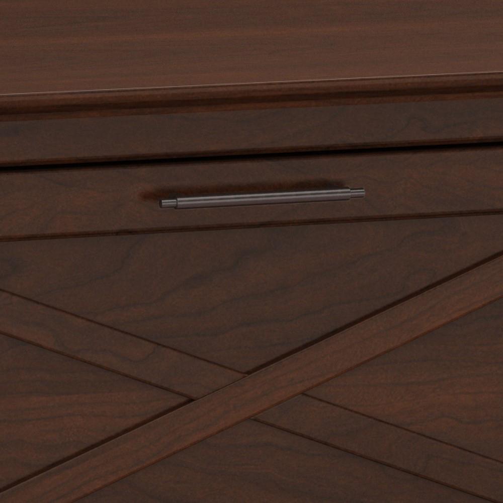 Bush Furniture - Key West 2 Drawer Lateral File Cabinet in Bing Cherry - KWF130BC-03 veiw 3
