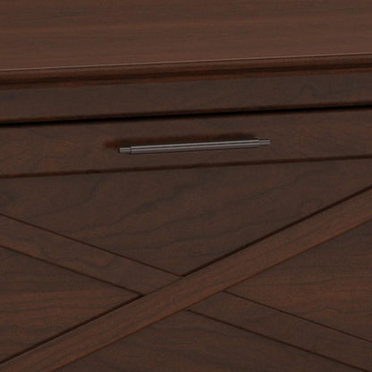 Bush Furniture - Key West 2 Drawer Lateral File Cabinet in Bing Cherry - KWF130BC-03 veiw 3