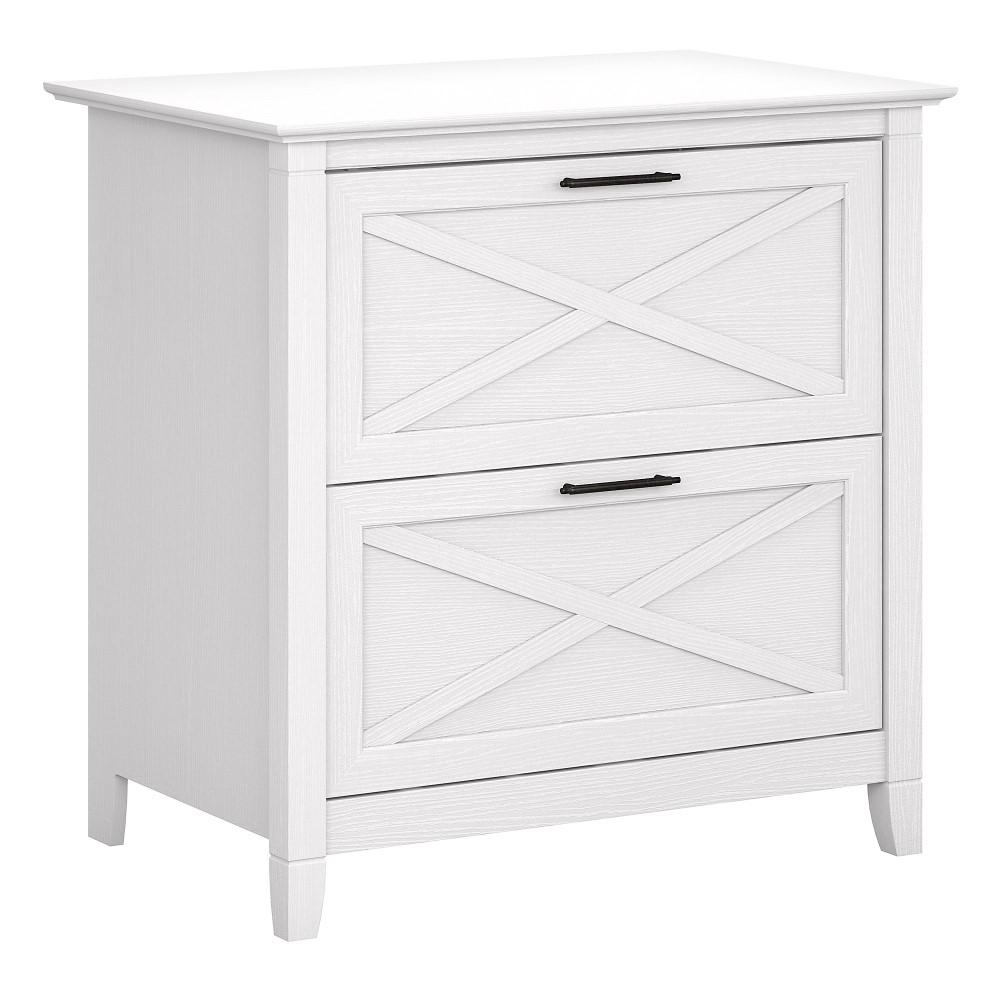 Bush Furniture - Key West 2 Drawer Lateral File Cabinet in Pure White Oak - KWF130WT-03 veiw 1