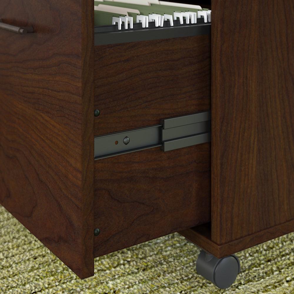 Bush Furniture - Key West 2 Drawer Mobile File Cabinet in Bing Cherry - KWF116BC-03 veiw 3