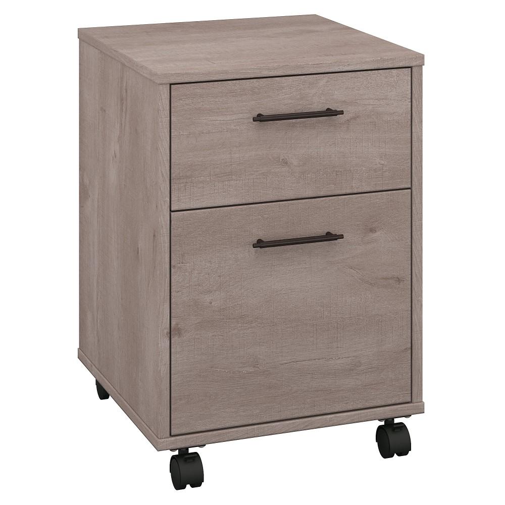Bush Furniture - Key West 2 Drawer Mobile File Cabinet in Washed Gray - KWF116WG-03 veiw 1