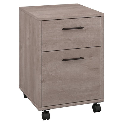 Bush Furniture - Key West 2 Drawer Mobile File Cabinet in Washed Gray - KWF116WG-03 veiw 1
