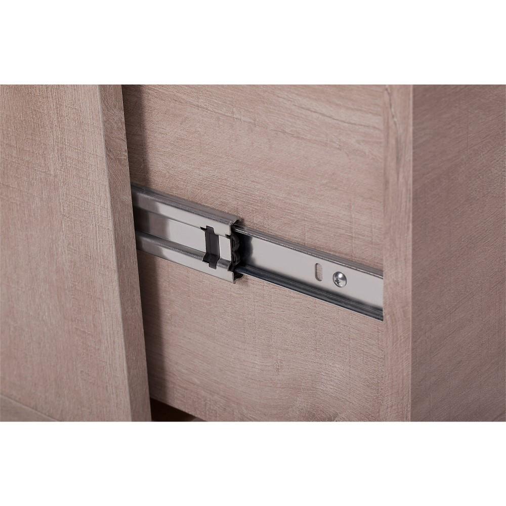 Bush Furniture - Key West 2 Drawer Mobile File Cabinet in Washed Gray - KWF116WG-03 veiw 5