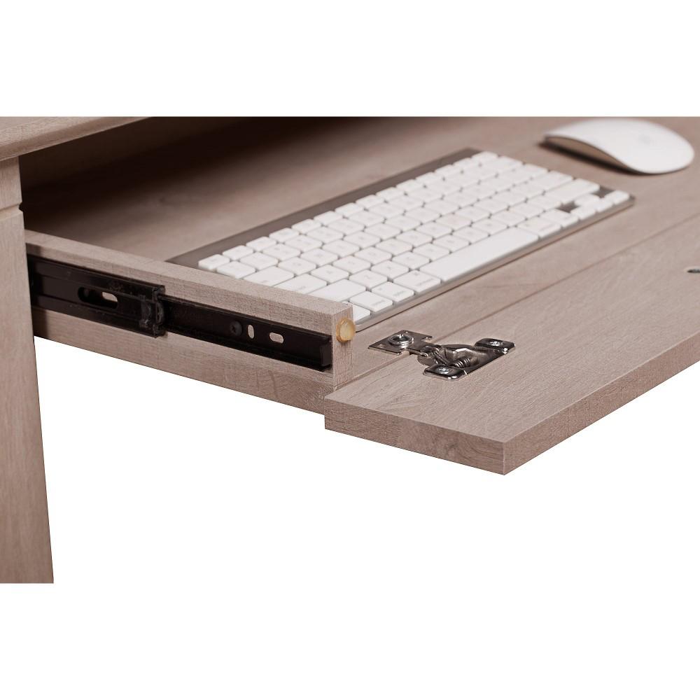 Bush Furniture - Key West 54W Computer Desk with Storage in Washed Gray - KWD154WG-03 veiw 4