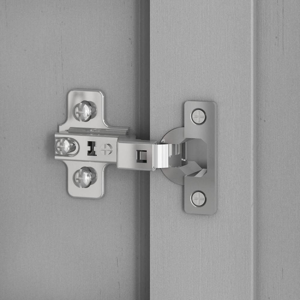 Bush Furniture - Salinas 55W Corner Desk with Storage in Cape Cod Gray - SAD155CG-03 veiw 4