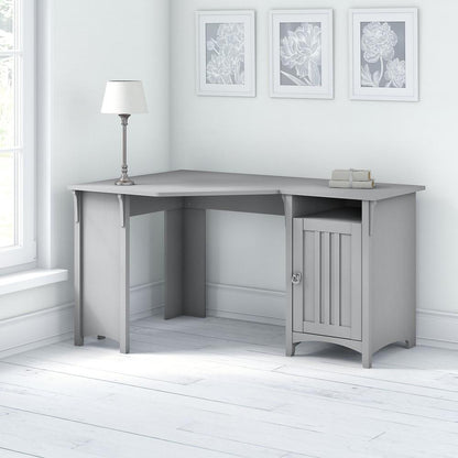 Bush Furniture - Salinas 55W Corner Desk with Storage in Cape Cod Gray - SAD155CG-03 veiw 5