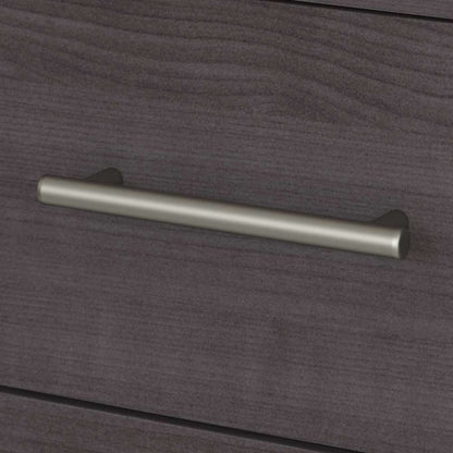 Bush Furniture - Somerset 60W L Shaped Desk with Hutch and Lateral File Cabinet in Storm Gray - SET008SG veiw 3