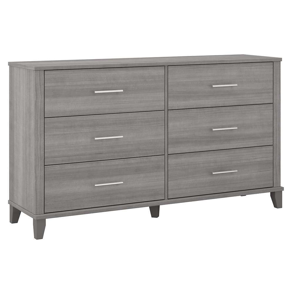 Bush Furniture - Somerset 6 Drawer Dresser in Platinum Gray - STS160PGK veiw 1