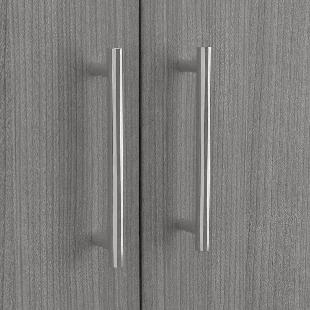 Bush Furniture - Somerset Tall Entryway Cabinet with Doors and Drawer in Platinum Gray - STS166PGK-Z1 veiw 5