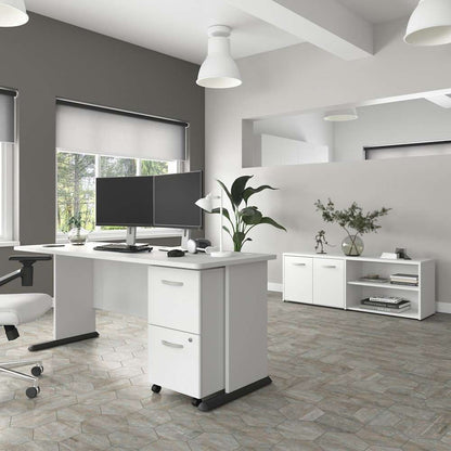 Bush Furniture - Studio A 72W Computer Desk in White - SDD172WH veiw 8
