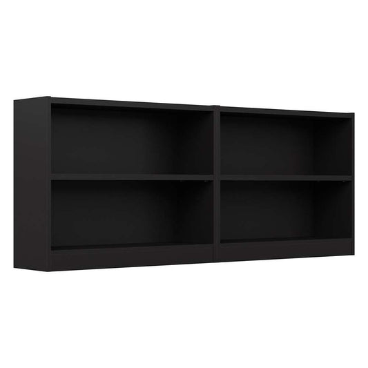 Bush Furniture - Universal 2 Shelf Bookcase in Black (Set of 2) - UB001BL veiw 1