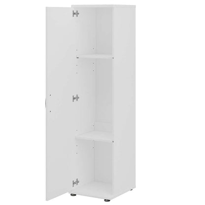 Bush Furniture - Universal 3 Piece Modular 44W 44W Laundry Room Storage Set with Floor and Wall Cabinets in White - LNS005WH veiw 5