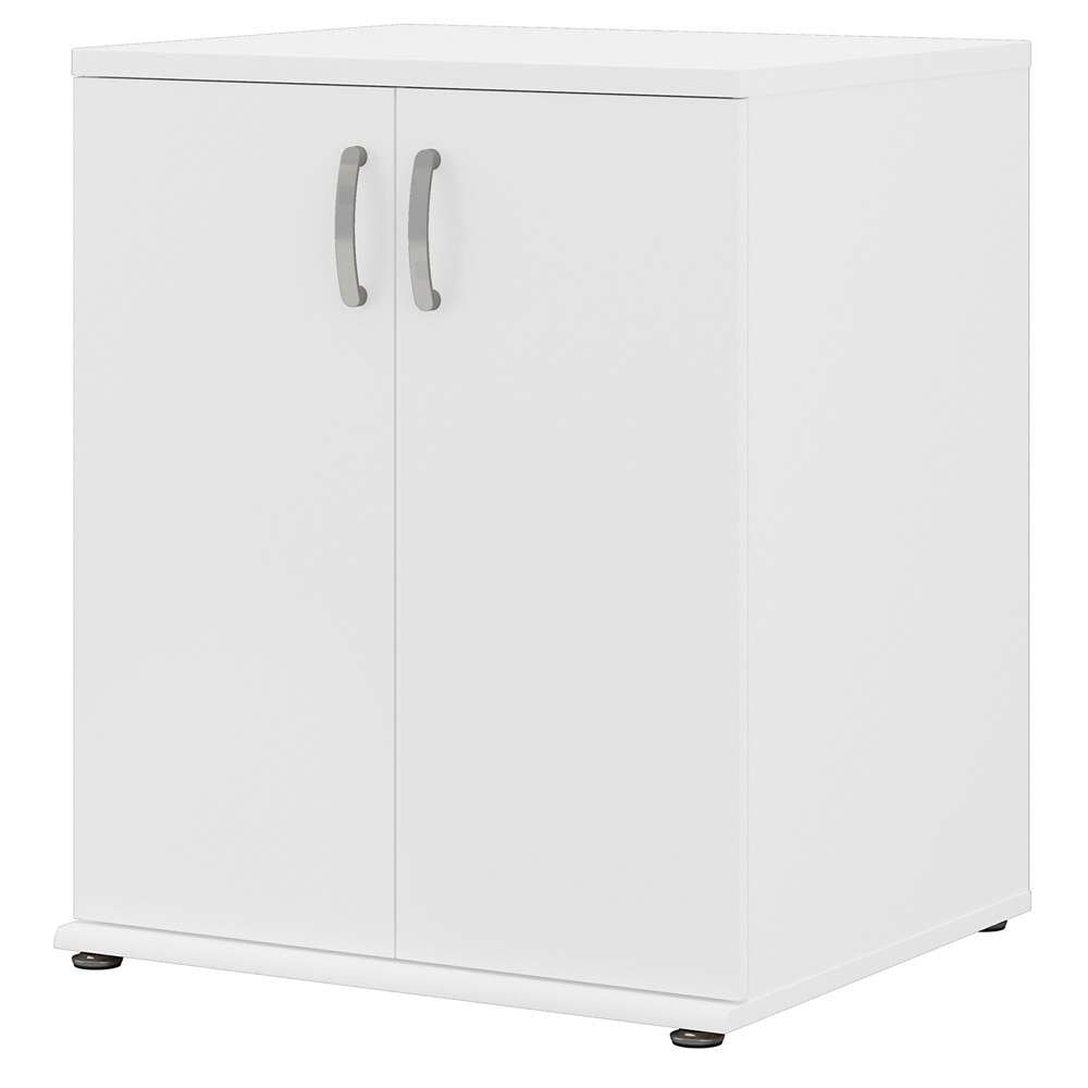 Bush Furniture - Universal Closet Organizer with Doors and Shelves in White - CLS128WH-Z veiw 1