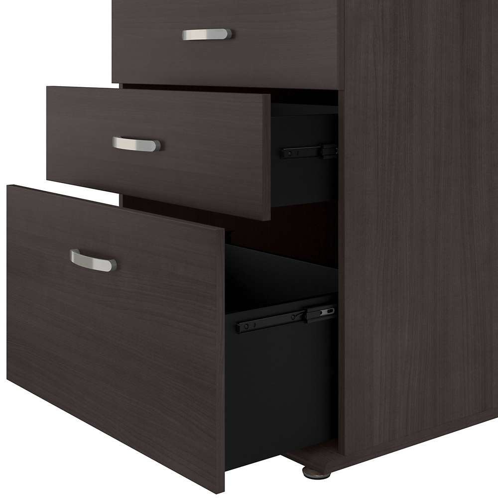 Bush Furniture - Universal Closet Organizer with Drawers in Storm Gray - CLS328SG-Z veiw 6