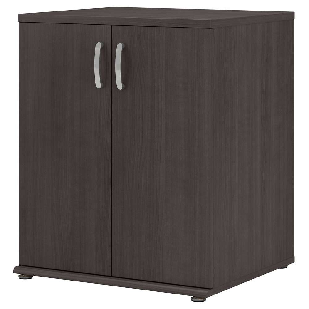 Bush Furniture - Universal Floor Storage Cabinet with Doors and Shelves in Storm Gray - UNS128SG veiw 1
