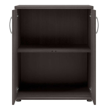 Bush Furniture - Universal Garage Storage Cabinet with Doors and Shelves in Storm Gray - GAS128SG-Z veiw 6