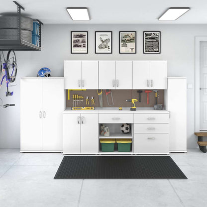 Bush Furniture - Universal Garage Wall Cabinet with Doors and Shelves in White - GAS428WH-Z veiw 7